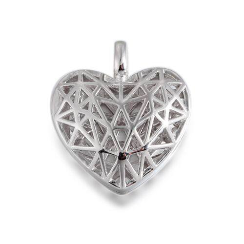 Sterling Silver Heart Locket Pendant