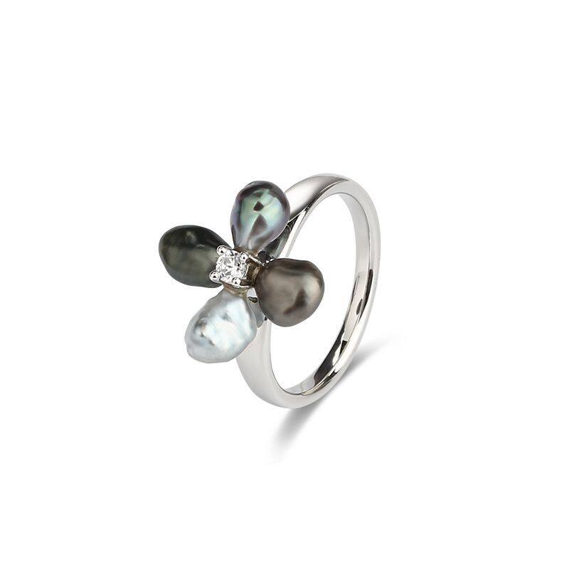 Sterling Silver Four Leaf Clover  Ring