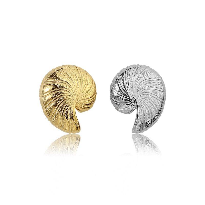 Sterling Silver Snails Earring Studs