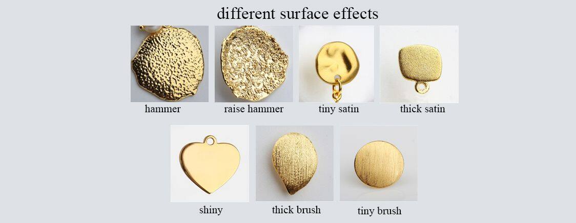Different Surface Effects, Different Jewelry Styles