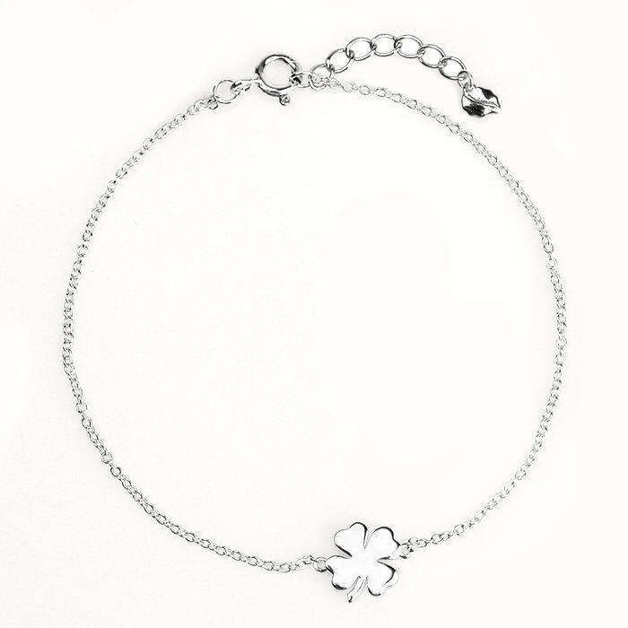 Sterling silver 925 lucky clover bracelet