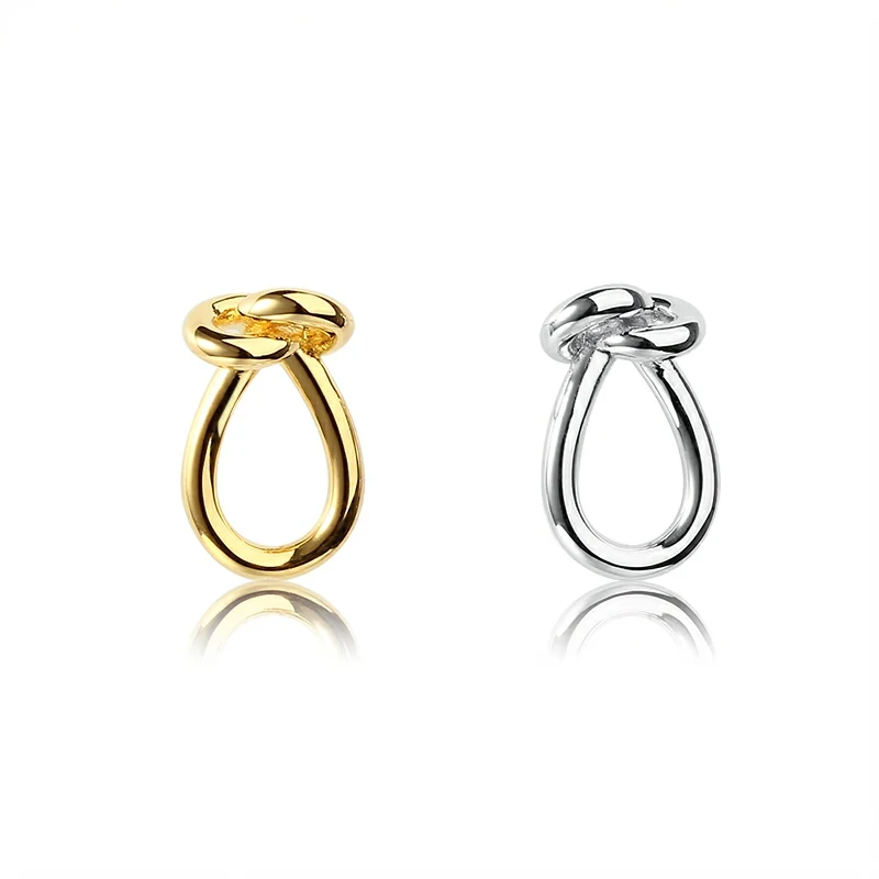 Sterling Silver 925 Knot Shape Earring