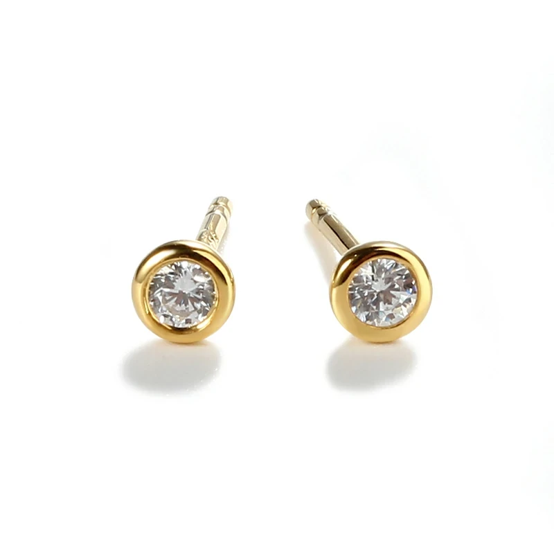 925 Sterling Silver Mini CZ Earring Studs