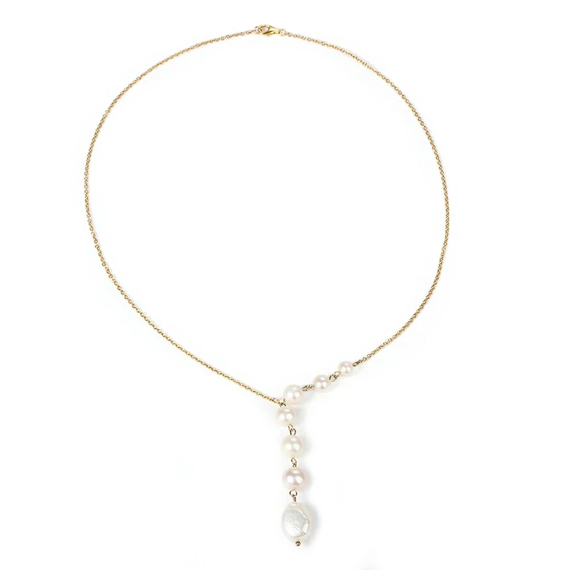 925 Sterling Silver Pearls Necklace