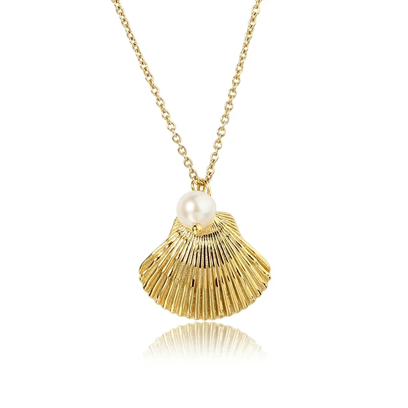 925 Sterling Silver Beach Shell Necklace