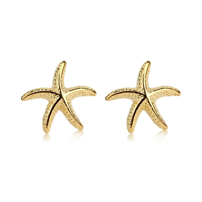 Renfook 925 Sterling Silver Women Fashion Seastar Earrings