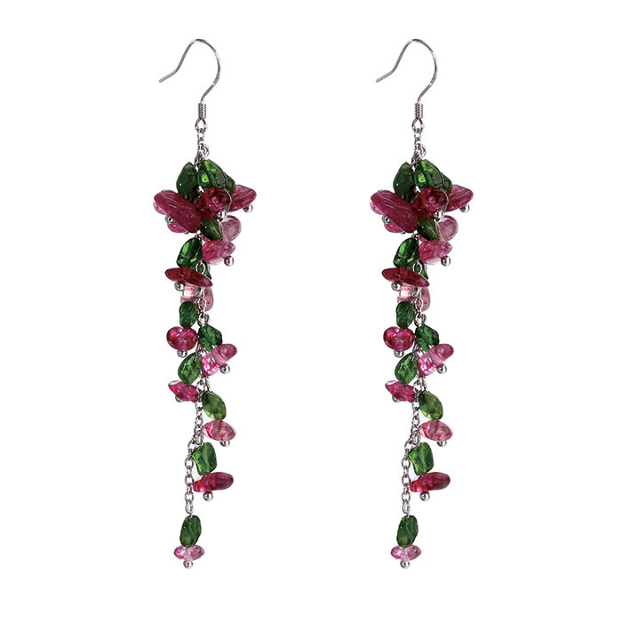 925 Sterling Silver Grape Bunch Earring