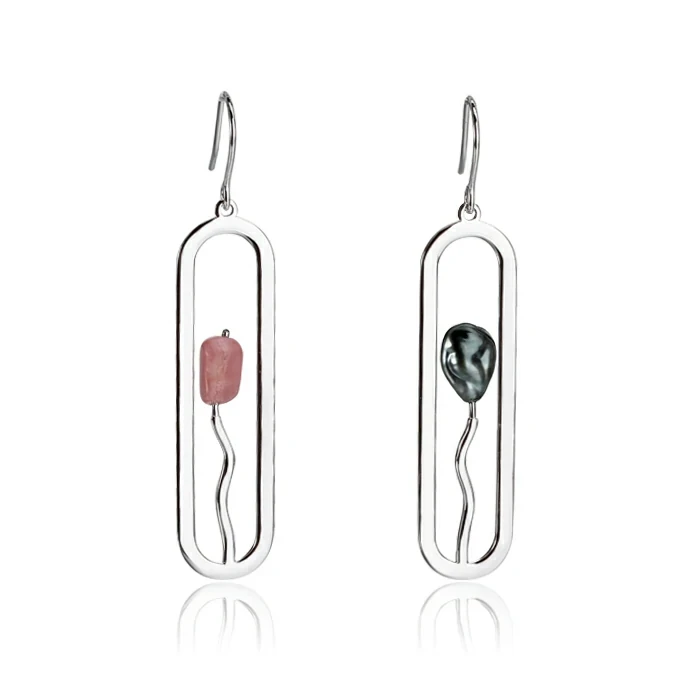 Renfook 925 Sterling Silver Gemstone Earrings Jewelry Wholesale