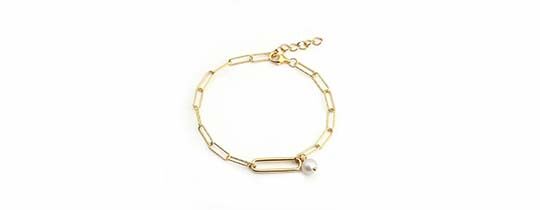 Paperclip Chain Bracelet Silver