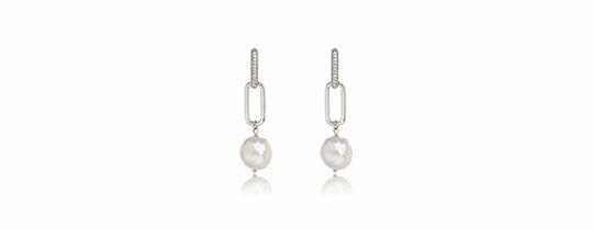 Freshwater Cultured Pearl Hoop Earrings