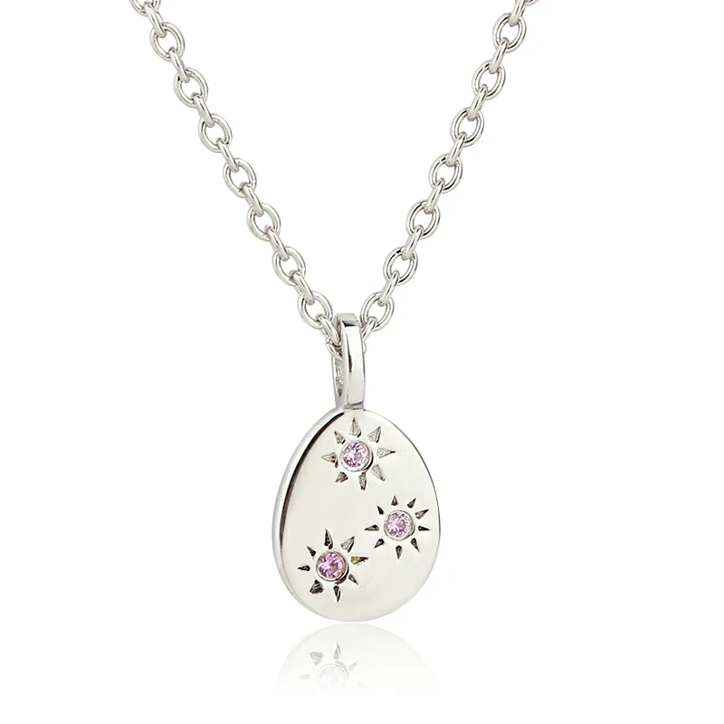 925 Sterling Silver Nautual  Gemstone Sun Pendant Necklaces