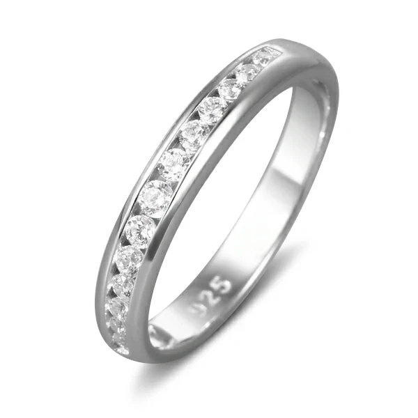 925 sterling silver zircons stone ring
