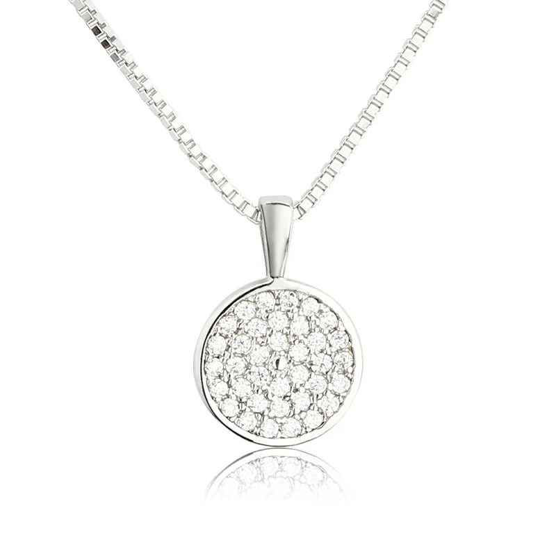 925 Sterling Silver Round Coin Pendant