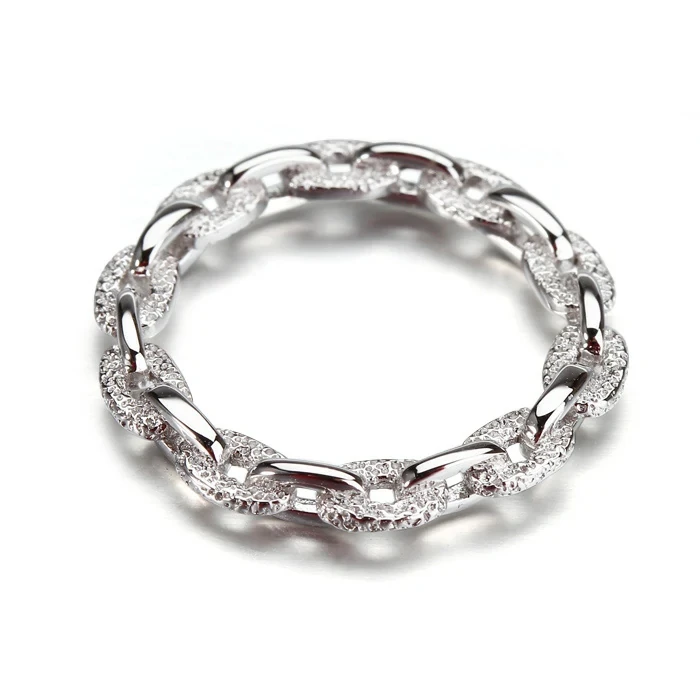 925 Sterling Silver Link Ring