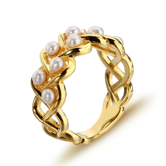 925 Sterling Silver Pearl Ring