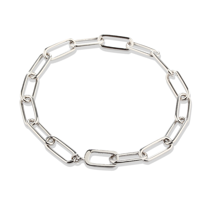 925 Sterling Silver Link Clasp Bracelet