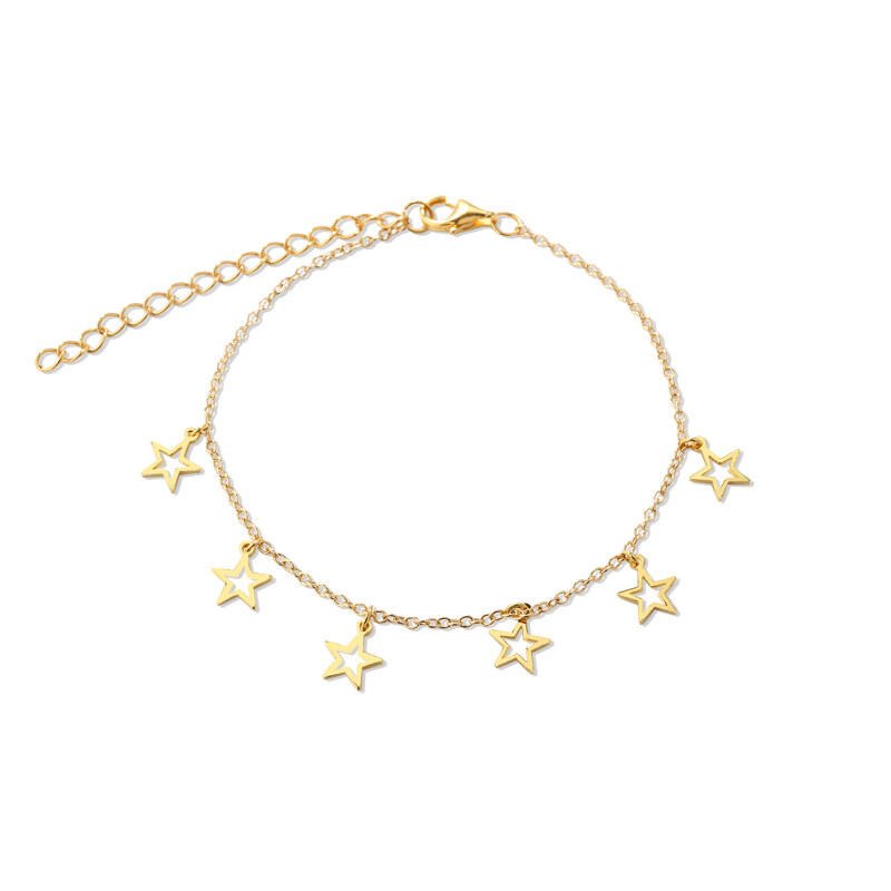 925 Sterling Silver Star Fashion Bracelet