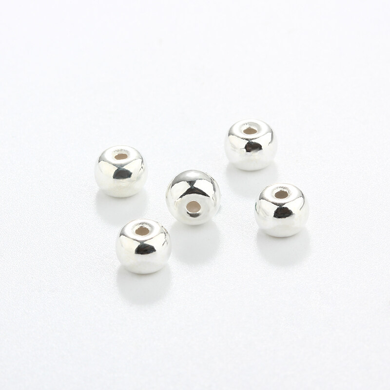 925 Sterling Silver Irregular DIY Spacer Bead