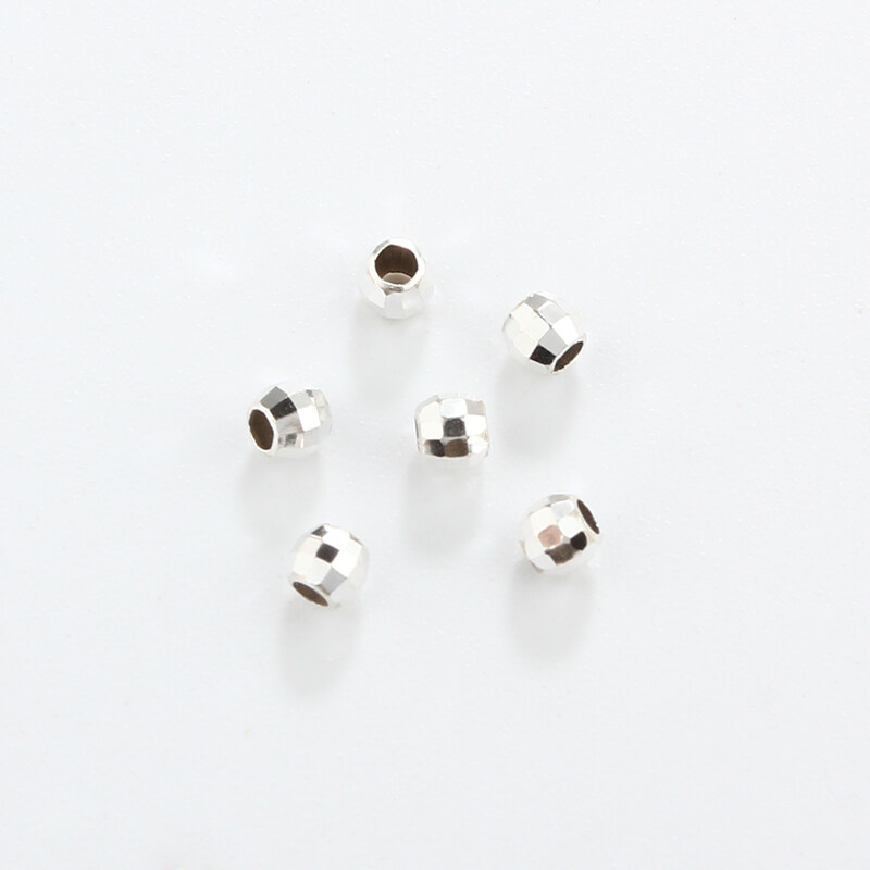 925 Sterling Silver Irregular DIY Spacer Bead