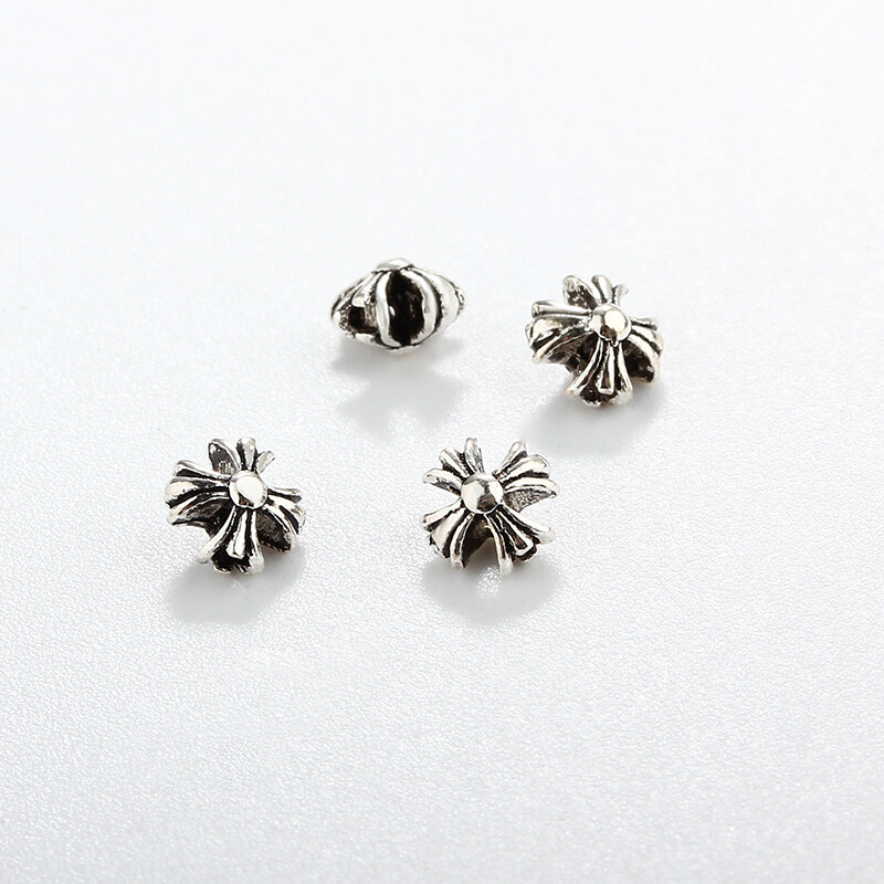 925 Sterling Silver Cross DIY Spacer Bead